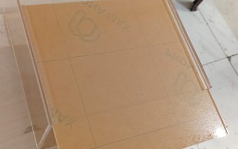 Box akrilik sliding 3mm bening custom dengan tutup geser transparan untuk kebutuhan display dan penyimpanan.