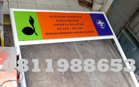 papan nama akrilik pramuka sekolah jakarta selatan plang akrilik custom gerakan pramuka gugus depan garuda cendekia